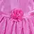 Pink satin stitched    dress