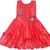 Red satin stitched    dress