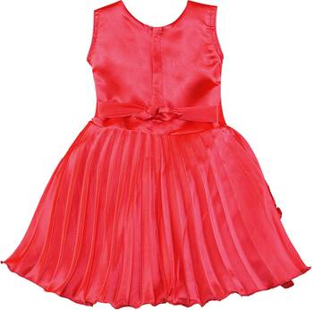 Red satin stitched    dress 2