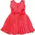 Red satin stitched    dress