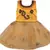 Beige Net stitched    dress
