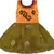 Green Net stitched    dress