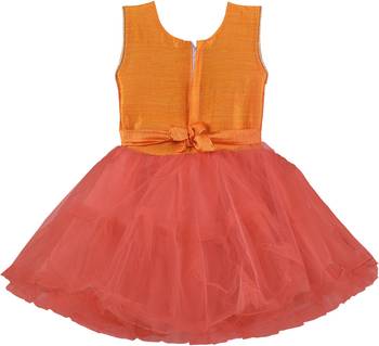 Red Net stitched    dress 2
