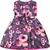 Purple satin stitched    dress