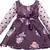 Purple satin stitched    dress