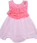 Pink Georgette stitched    dress