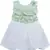 Green Georgette stitched    dress