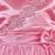 Pink satin stitched    dress