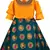 Green Silk stitched    dress