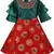 Red Silk stitched    dress