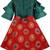 Red Silk stitched    dress