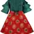 Red Silk stitched    dress