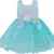 blue Net stitched    dress