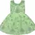 Green Net stitched    dress