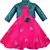 Pink Silk stitched    dress