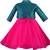 Pink Silk stitched    dress