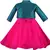 Pink Silk stitched    dress