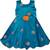 blue Silk stitched    dress