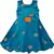 blue Silk stitched    dress