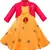 Yellow Silk stitched    dress