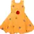 Yellow Silk stitched    dress