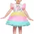 Multicolor Net stitched    dress