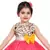 Pink Net stitched    dress