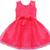 Pink Net stitched    dress