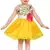 Yellow Net stitched    dress