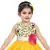 Yellow Net stitched    dress