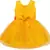 Yellow Net stitched    dress