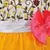 Yellow Net stitched    dress
