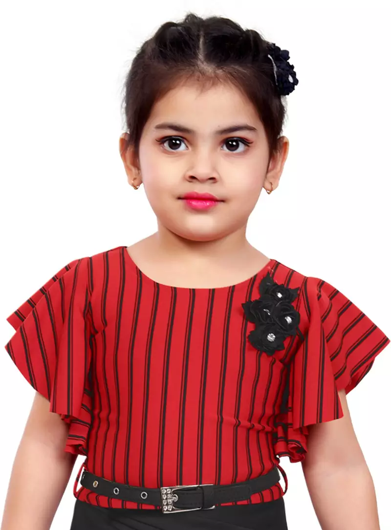 Red Cotton  stitched    dress