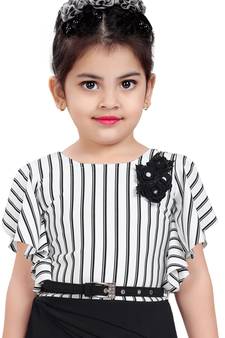 White Cotton  stitched    dress