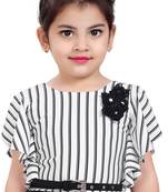 White Cotton  stitched    dress