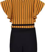 Yellow Cotton  stitched    dress