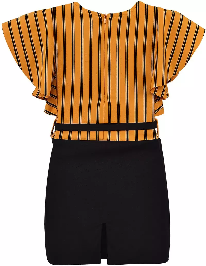 Yellow Cotton  stitched    dress