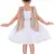 White satin stitched    dress