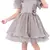 Grey Net stitched    dress