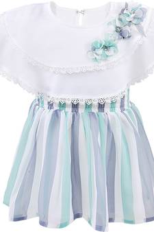 Green Georgette stitched    dress