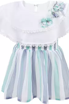 Green Georgette stitched    dress