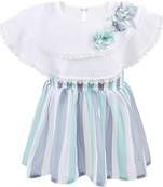 Green Georgette stitched    dress