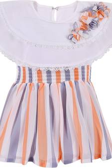 Multicolor Georgette stitched    dress