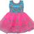 blue Net stitched    dress