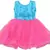 blue Net stitched    dress