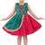 Green Cotton  stitched    dress