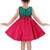 Green Cotton  stitched    dress