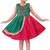 Green Cotton  stitched    dress