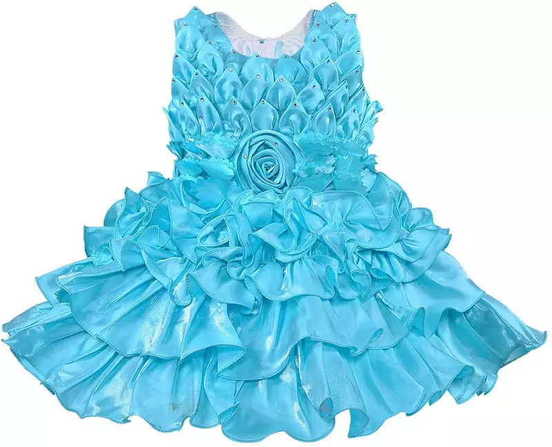 blue Tissue stitched    dress