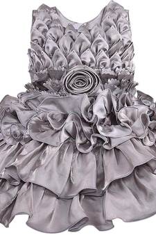 Grey Tissue stitched    dress